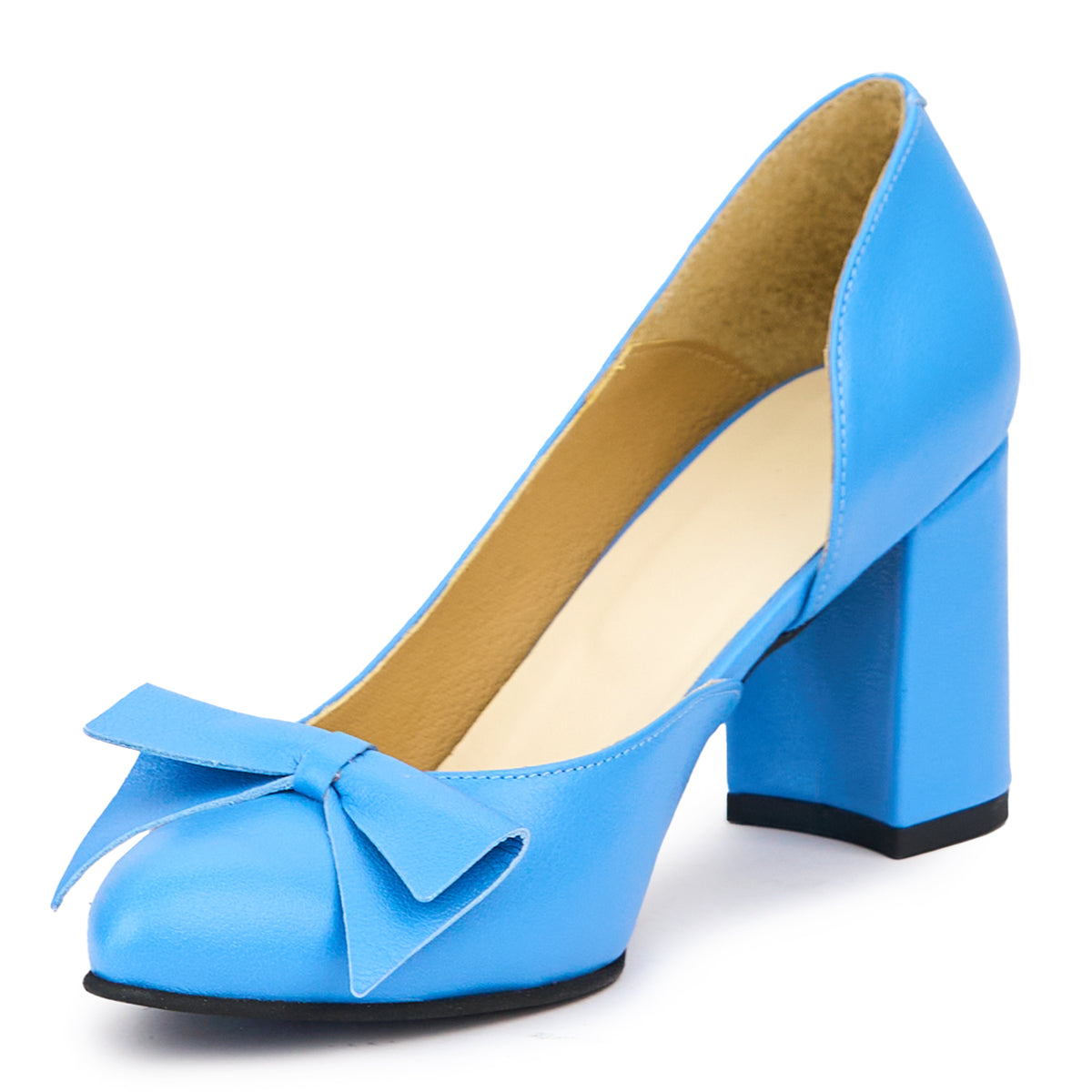 Pantofi Dama Din Piele Naturala Albastra Cu Toc Gros 8 Cm 14462 pantofi-dama-din-piele-naturala-albastra-cu-toc-gros-8-cm-14462